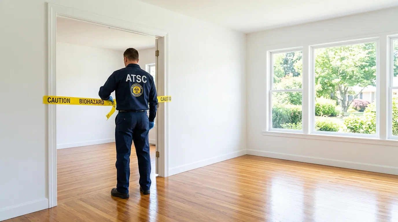 Certified biohazard cleanup crew performing Crime Scene Cleanup in South Holland